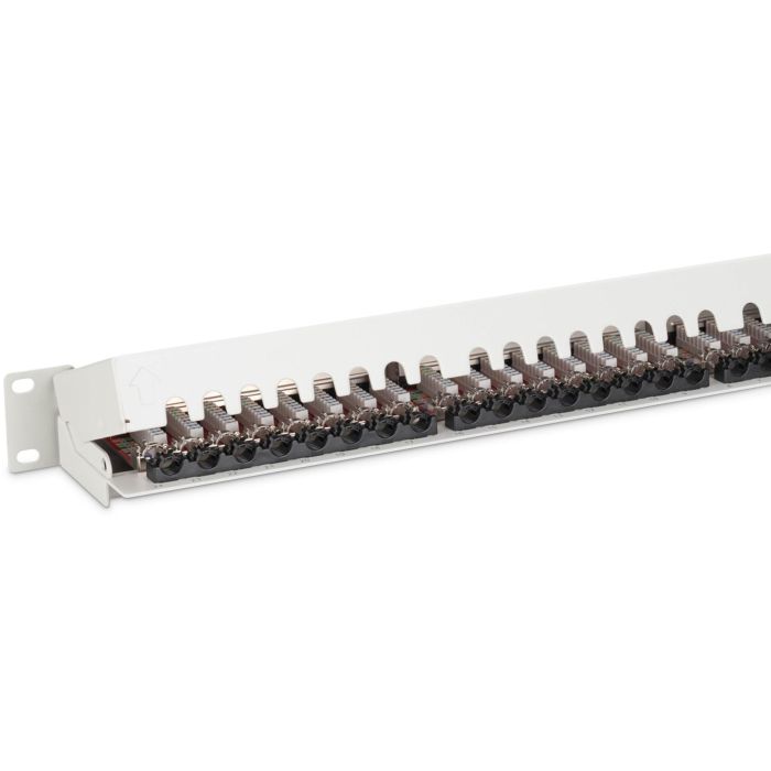 DIGITUS Patchpanel 1HE 24-Port Cat6a geschirmt lichtgrau 5