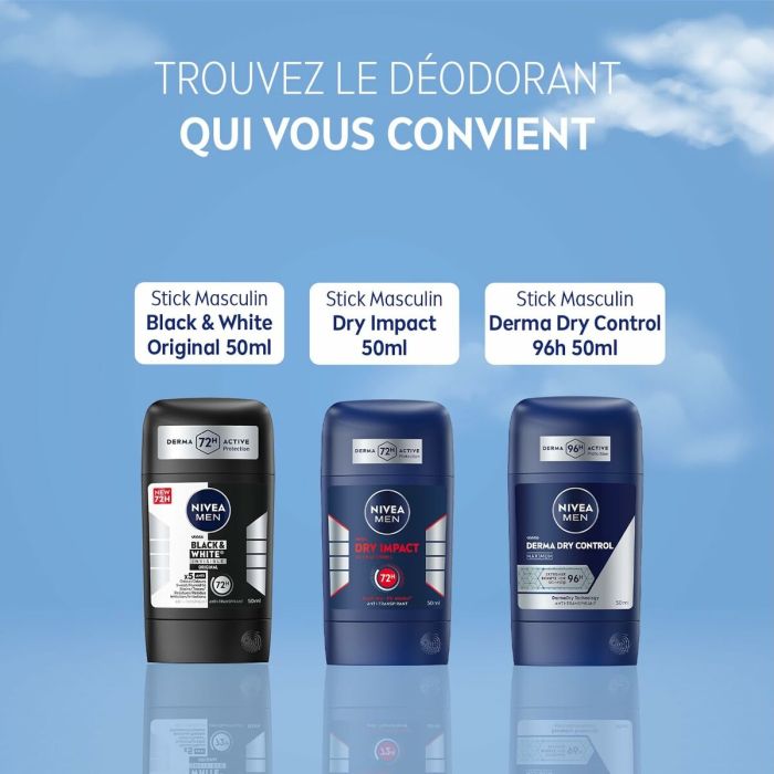 Spray déodorant Nivea MEN DRY IMPACT 50 ml 2 Spray déodorant Nivea MEN DRY IMPACT 50 ml 2
