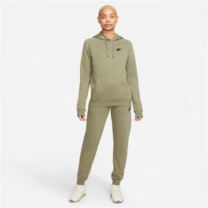 Sweat à capuche femme Nike Sportswear Essential Vert foncé 1