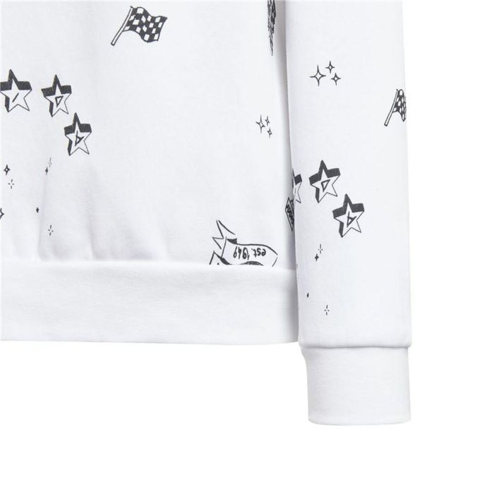 Sweat-shirt sans capuche fille Adidas Jg Bluv Q3Sweat Blanc 1 Sweat-shirt sans capuche fille Adidas Jg Bluv Q3Sweat Blanc 1