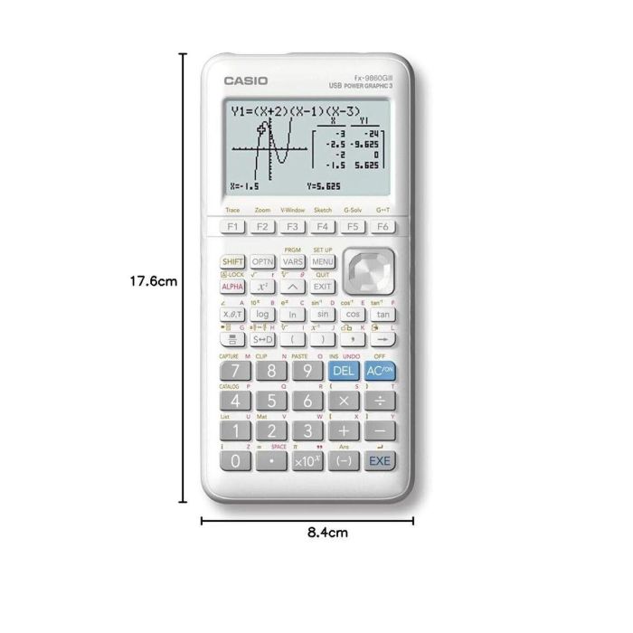 Calculatrice graphique Casio FX-9860GIII Blanc 1 Calculatrice graphique Casio FX-9860GIII Blanc 1