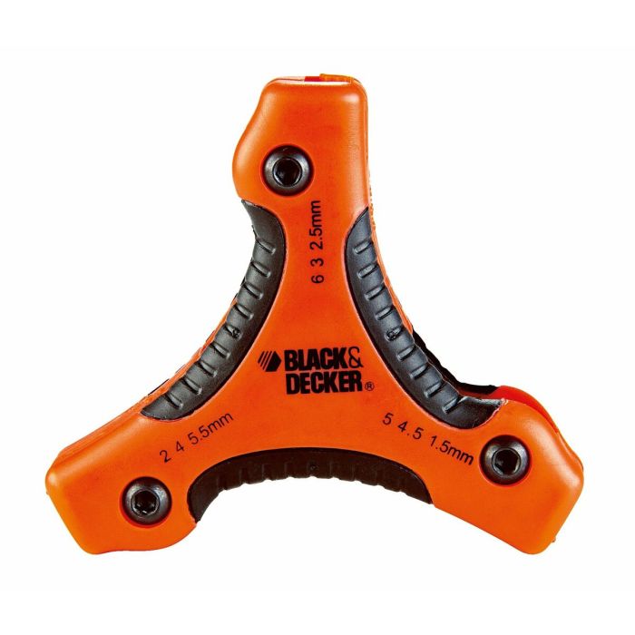 Clés hexagonales pliantes Black & Decker bdht0-71628 1,5-2-2,5-3-4-4,5-5-5,5-6 mm 2