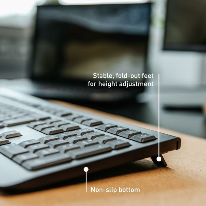 Clavier sans fil Cherry JK-3000ES-2 Noir Espagnol Qwerty 8 Clavier sans fil Cherry JK-3000ES-2 Noir Espagnol Qwerty 8