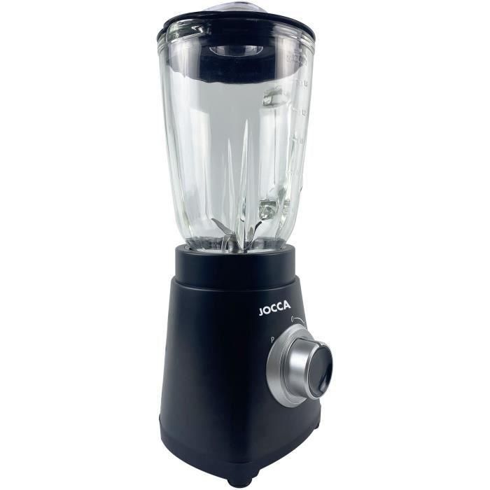 Mixeur - JOCCA - 1000 W - Bol en verre 1,5 L - 2 vitesses - Fonction Turbo 1 Mixeur - JOCCA - 1000 W - Bol en verre 1,5 L - 2 vitesses - Fonction Turbo 1
