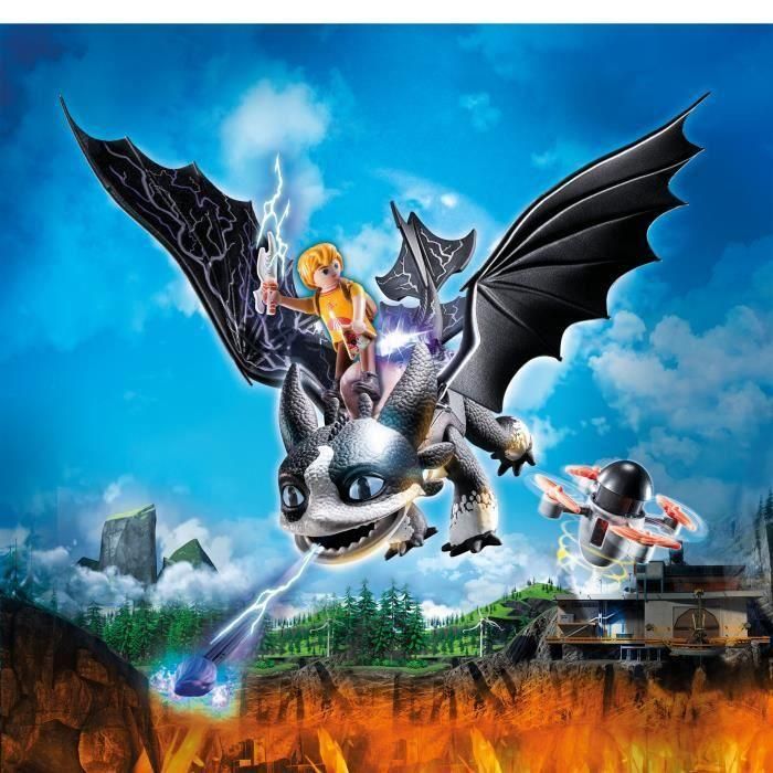PLAYMOBIL - 71081 - Dragons Nine Realms: Thunder & Tom 1
