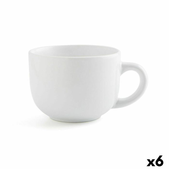 Tasse mug Quid Snow Blanc 400 ml (6 Unités) 1