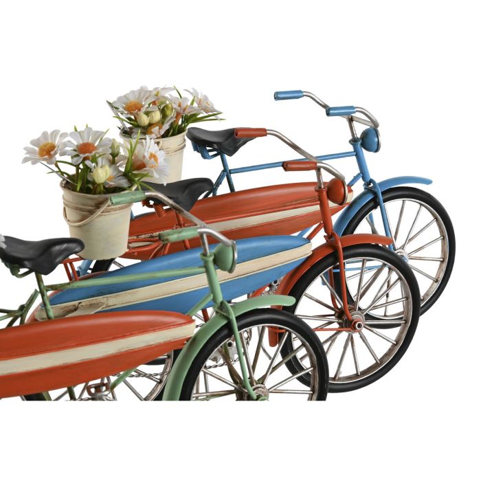 Figurine Décorative Home ESPRIT Bleu Vert Orange 31 x 8,5 x 19 cm (3 Unités) 3