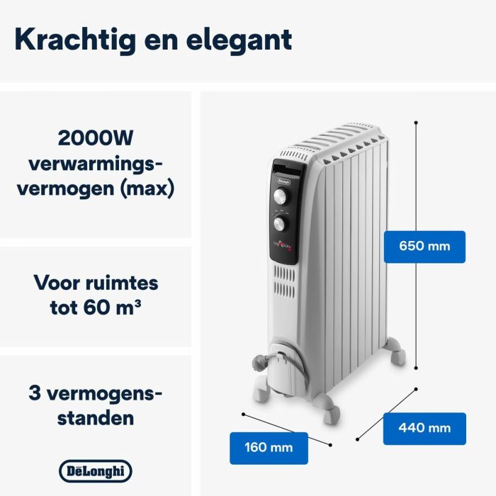 Radiateur DeLonghi DRAGON TRD50820 4