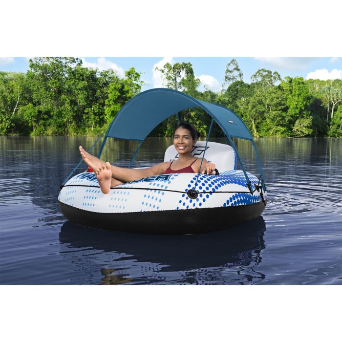 Bestway Bouée Gonflable avec Poignées Rapid Rider avec Parasoleil D137 cm Plage et Piscine 43725 8
