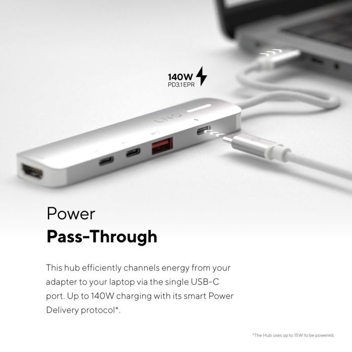 Hub USB Linq Byelements LQ49051 Blanc Gris 13 Hub USB Linq Byelements LQ49051 Blanc Gris 13