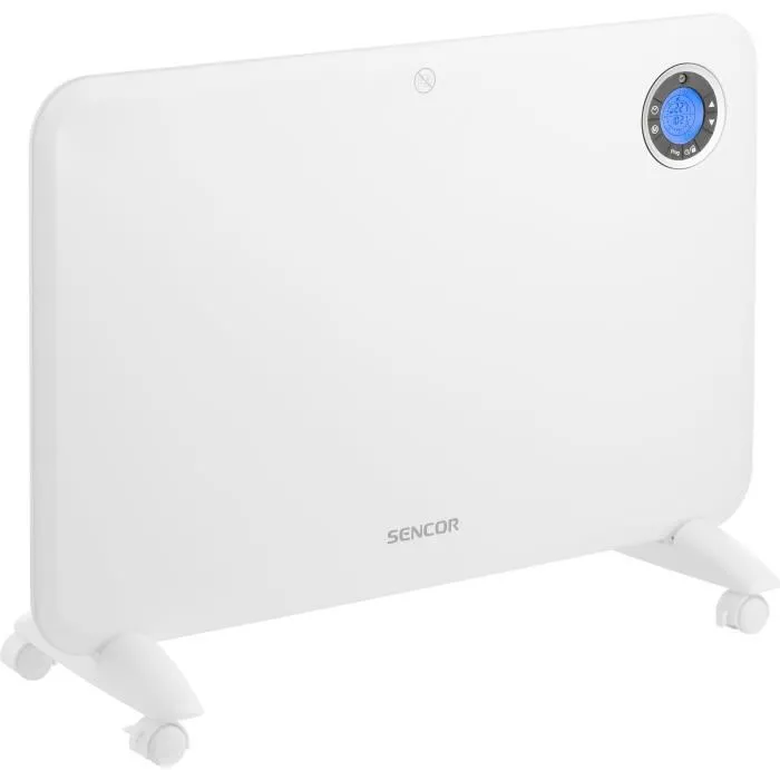 Sencor SCF 3200WH Convecteur électrique Blanc 1500 W, 2 niveaux de chauffage, thermostat réglable 15-35°C, 4 modes, IP24