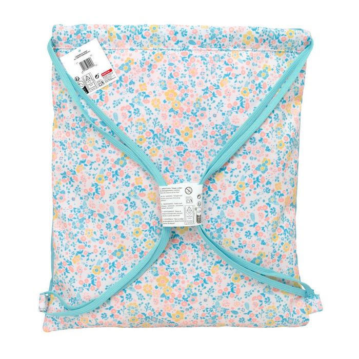 Sac à dos serré par des ficelles Moos Fiori Multicouleur 35 x 40 x 1 cm 2