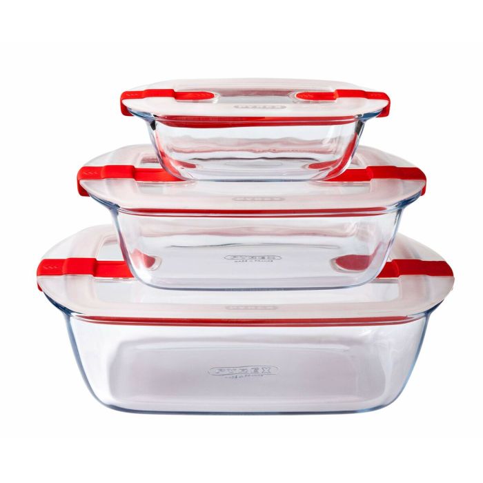 Récipient de Conservation des Aliments Pyrex Blanc Transparent 400 ml 15