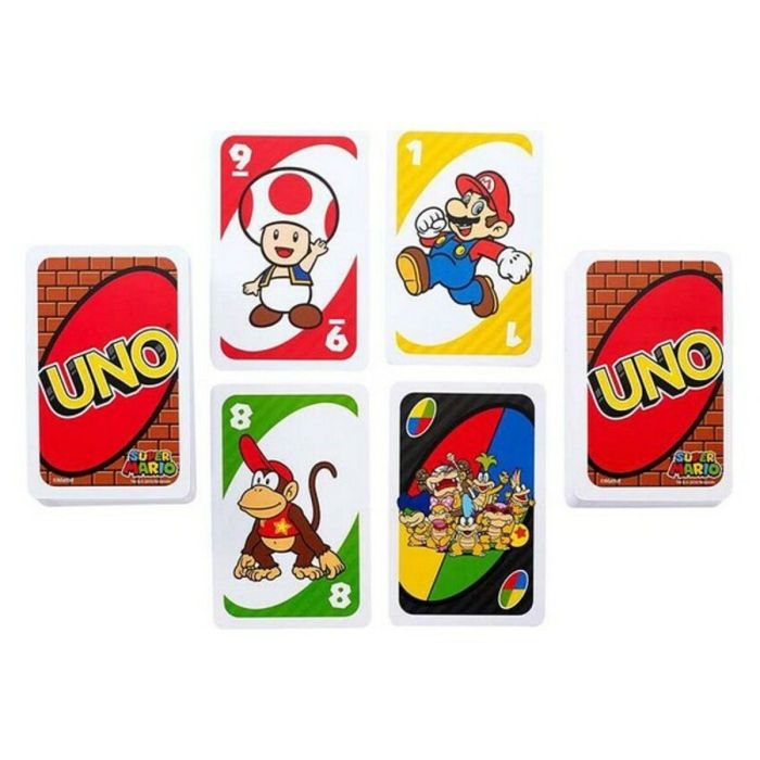 Jeux de cartes UNO Super Mario Mattel DRD00 5 Jeux de cartes UNO Super Mario Mattel DRD00 5