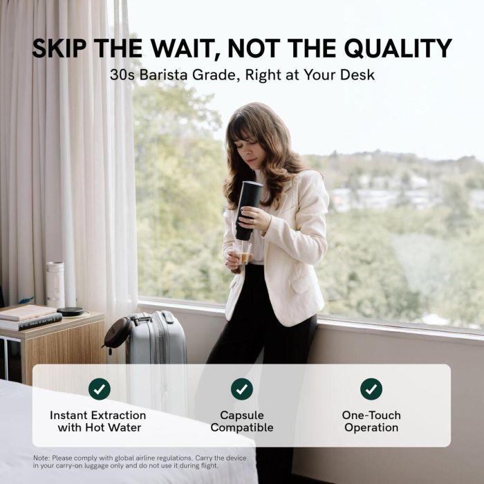 Cafetière Portable Outin OUTINWHITE Blanc Acier inoxydable 50 ml 80 ml 3