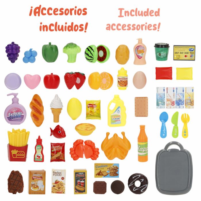 Set de jouets alimentaires 22 x 43 x 16 cm 51 Pièces 6 Unités 1