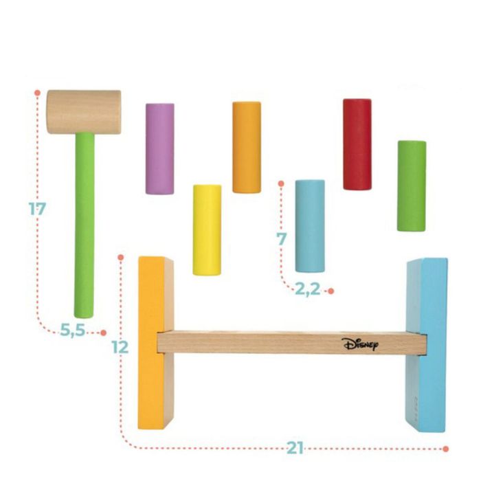 Jeu en bois Disney Marteau (8 pcs) 1 Jeu en bois Disney Marteau (8 pcs) 1