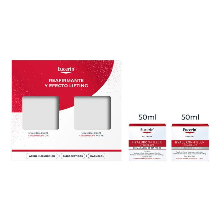 Eucerin Coffret Jour Peau Sèche Comblement Hyaluron + Volume-Lift 2 Pièces 2