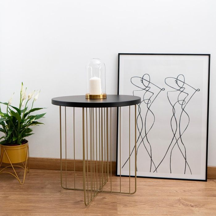 Mesa Auxiliar Acero Moa Vinthera 44×47,8 cm (4 Unidades) 2 Mesa Auxiliar Acero Moa Vinthera 44×47,8 cm (4 Unidades) 2