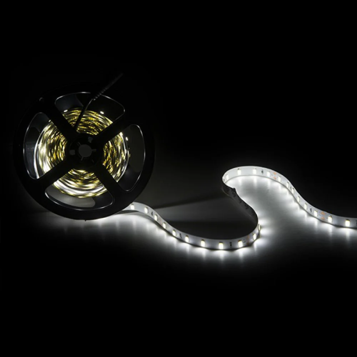 Bande LED Flexible 300 LEDs 40W 4000Lm CRI85 6000K SMD2835 24VDC IP20 x5M 40.000H GR-RDT2835-60-24-CW - Blanc Froid 4