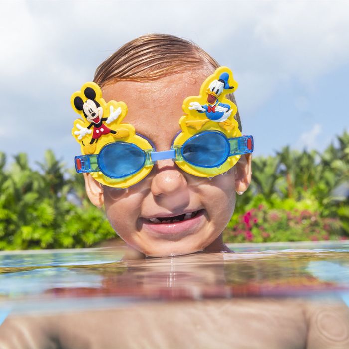Bestway Lunettes de natation pour enfants en silicone Mickey & Friends +3 ans Plage et Piscine 09110 1