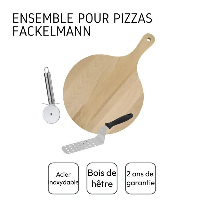 Fackelmann FAC3176239999945 Jeu de 3 ustensiles pour pizza 3