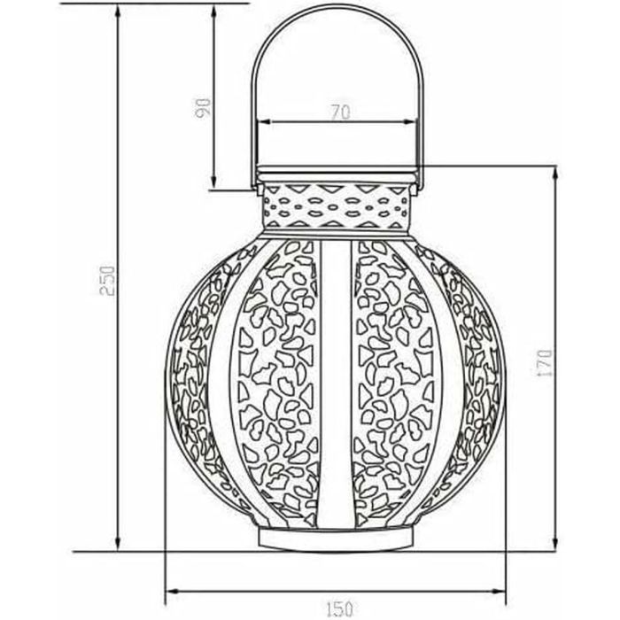 Lampe solaire Galix Beige 1