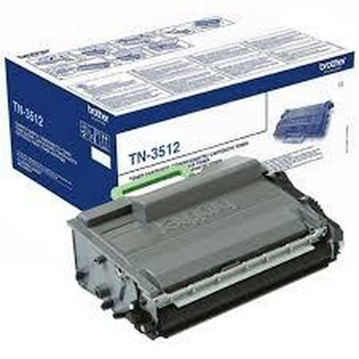 Toner original Brother TN3512 Noir (3 Unités) 1 Toner original Brother TN3512 Noir (3 Unités) 1