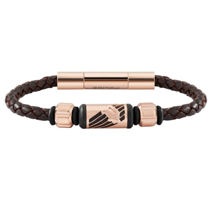 Bracelet Homme Police PJ26466BLC03A Cuir 19 cm