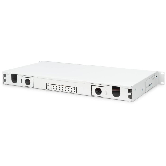 DIGITUS LWL Spleißbox 1HE bestückt 12x SC DX OS2 grau 5