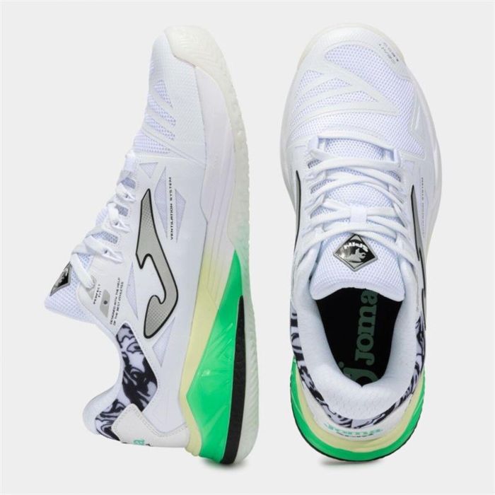 Chaussures de Padel pour Adultes Joma Sport Spin 2502 Blanc L 4 Chaussures de Padel pour Adultes Joma Sport Spin 2502 Blanc L 4