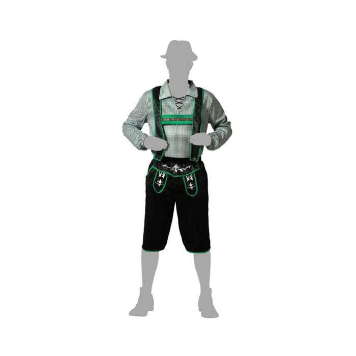 Costume Adulte Homme Allemand Noir Taille M-L pour Carnaval ou Oktoberfest - Polyester