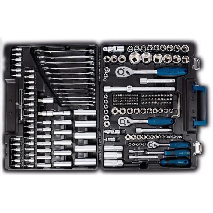 Scheppach Jeu d'outils TB217 217 pièces en acier au chrome-vanadium et acier à outils 3