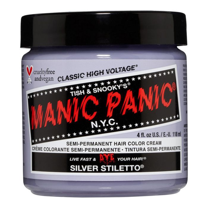Teinture permanente Classic Manic Panic 612600110067 Silver Stiletto (118 ml) 0 Teinture permanente Classic Manic Panic 612600110067 Silver Stiletto (118 ml) 0