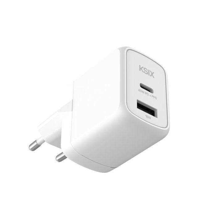 Chargeur mural KSIX Blanc 45 W 2 Chargeur mural KSIX Blanc 45 W 2