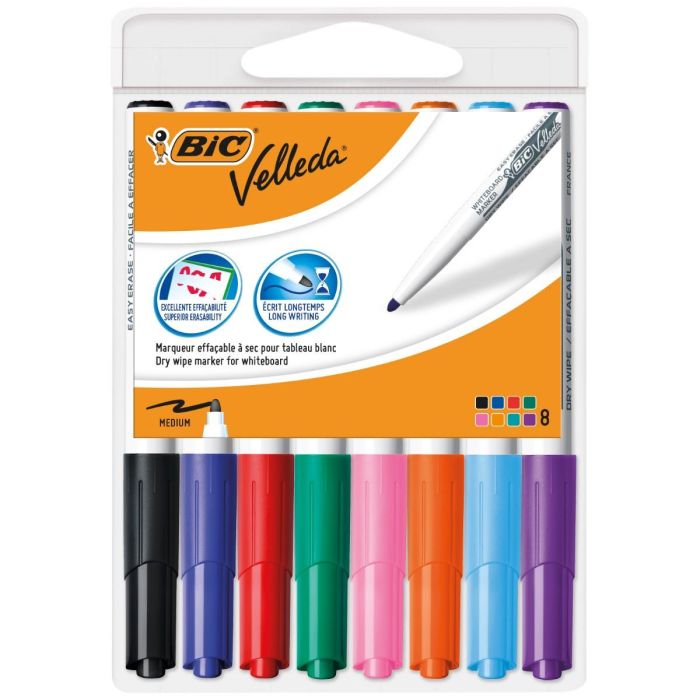 Marqueur pour tableau blanc Bic 503844 Multicouleur 8 Pièces 0 Marqueur pour tableau blanc Bic 503844 Multicouleur 8 Pièces 0