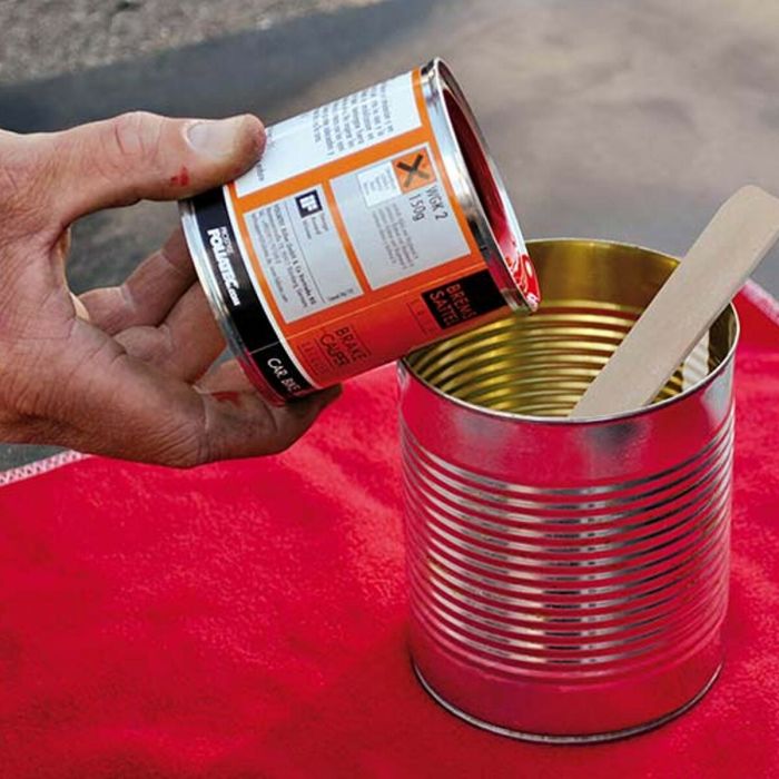 Set de peinture Foliatec FO2194 Pinces de frein Rouge 3