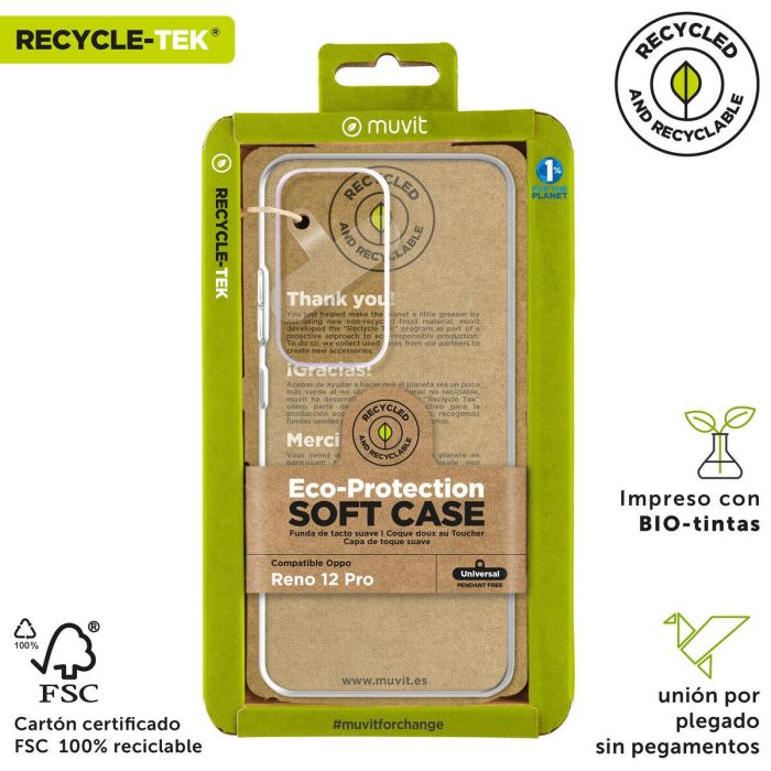 Protection pour téléphone portable Muvit for Change Oppo Reno 12 Pro 4