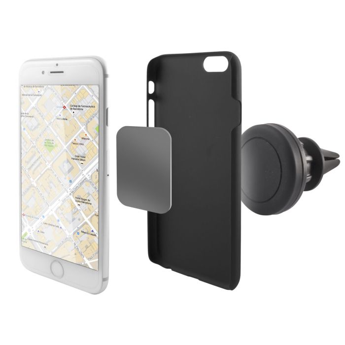Support Magnétique pour Téléphone Portable pour Voiture KSIX 360º Noir 11