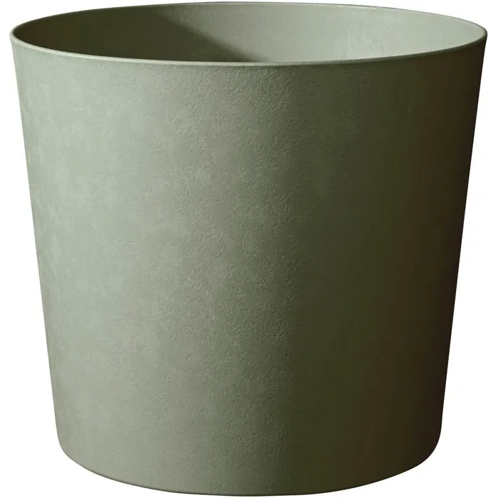 EDA Pot de fleurs conique Element Ø 40 cm, 30 L, Système de drainage, Intérieur et Extérieur, Kaki, Fabriqué en France, Origine France Garantie EDA Pot de fleurs conique Element Ø 40 cm, 30 L, Système de drainage, Intérieur et Extérieur, Kaki, Fabriqué en France, Origine France Garantie