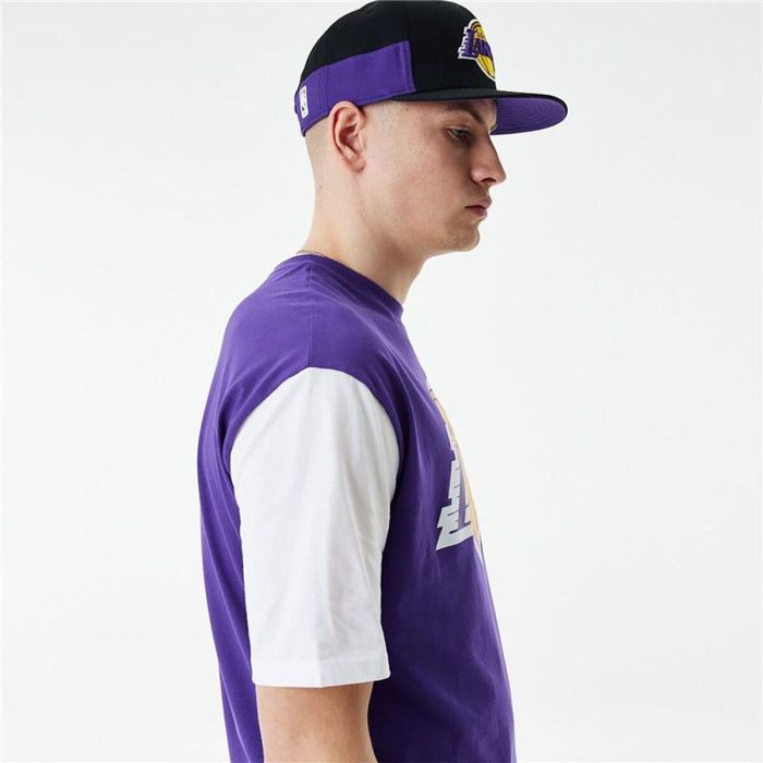 T-shirt à manches courtes homme New Era 60424423 Violet (XL) 3