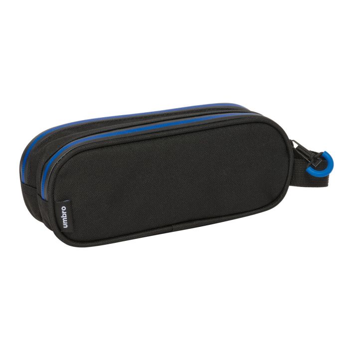Trousse Fourre-Tout Double Kelme Jet black Noir 21 x 8 x 6 cm 1 Trousse Fourre-Tout Double Kelme Jet black Noir 21 x 8 x 6 cm 1