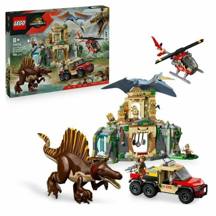 LEGO 76976 Jurassic World Mission Aérienne de Spinosaurus et Quetzalcoatlus - Jeu de Construction