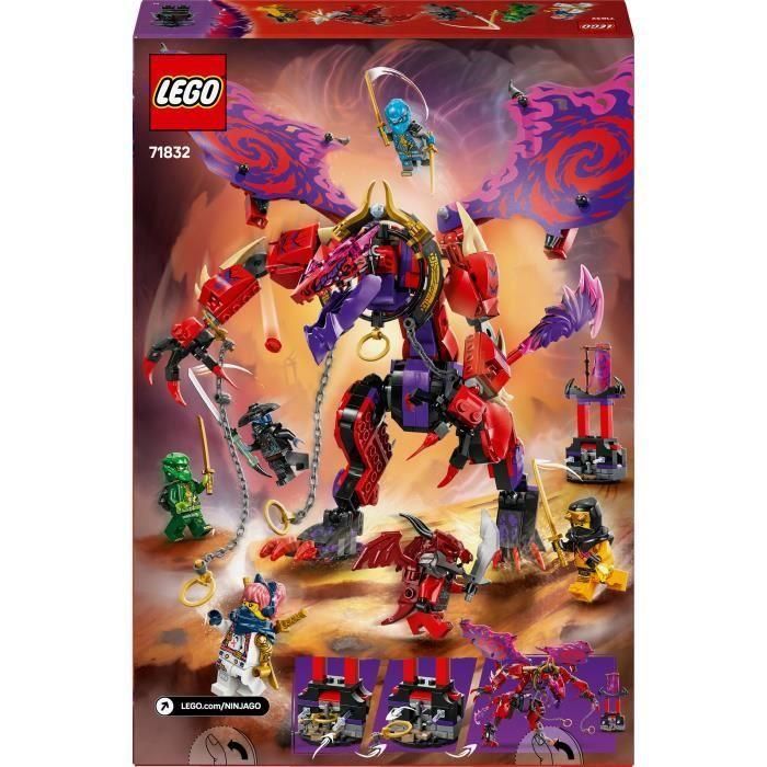 LEGO NINJAGO 71832 Croc-de-tonnerre : le dragon du chaos - Jeu de construction des 8 ans 4