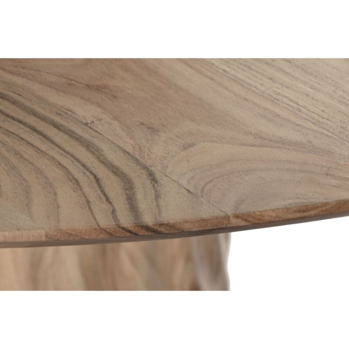 Table de Salle à Manger Home ESPRIT Métal Acacia 130 x 130 x 76 cm 3 Table de Salle à Manger Home ESPRIT Métal Acacia 130 x 130 x 76 cm 3