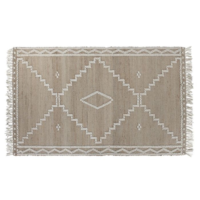 Tapis Home ESPRIT Blanc Naturel Boho 160 x 230 x 1 cm