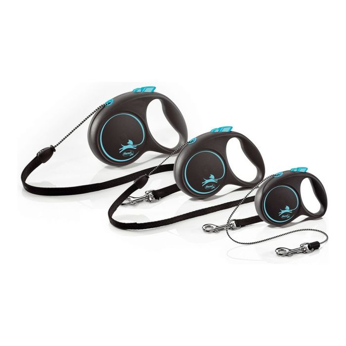 Laisse pour Chien Flexi BLACK DESIGN 3 m Bleu XS 1