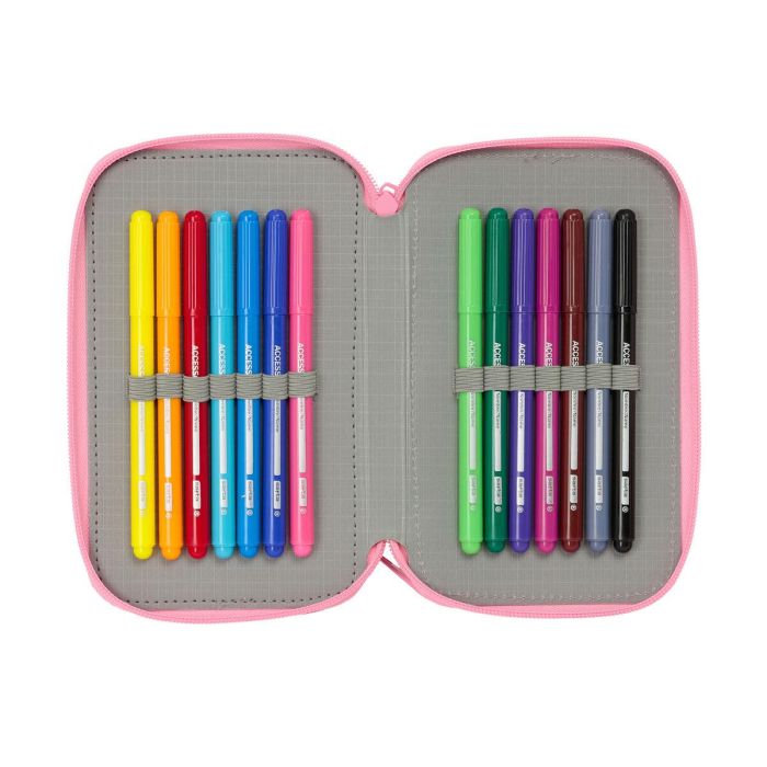 Fourre-tout Hello Kitty Rose 12,5 x 19,5 x 5,5 cm 37 Pièces 2