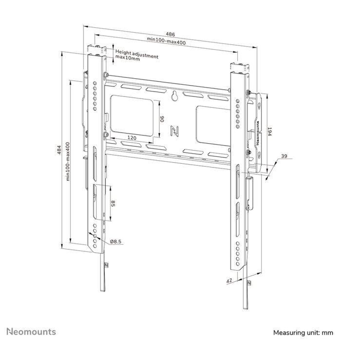 Support de TV Neomounts WL30-750BL14 32" 75" 100 kg 6 Support de TV Neomounts WL30-750BL14 32" 75" 100 kg 6