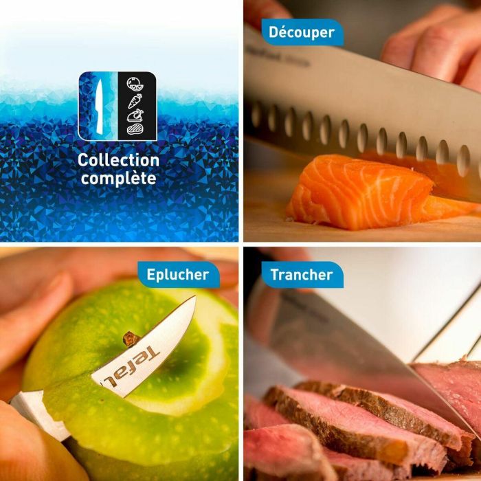 Couteau de cuisine Tefal K23207 Noir 7" Acier inoxydable 20 cm 15